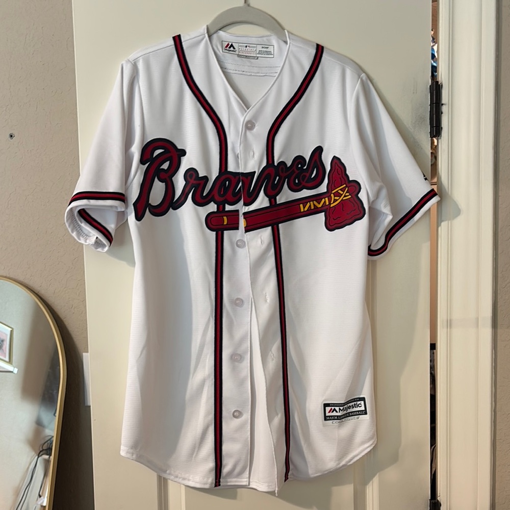Majestic Braves White Jersey